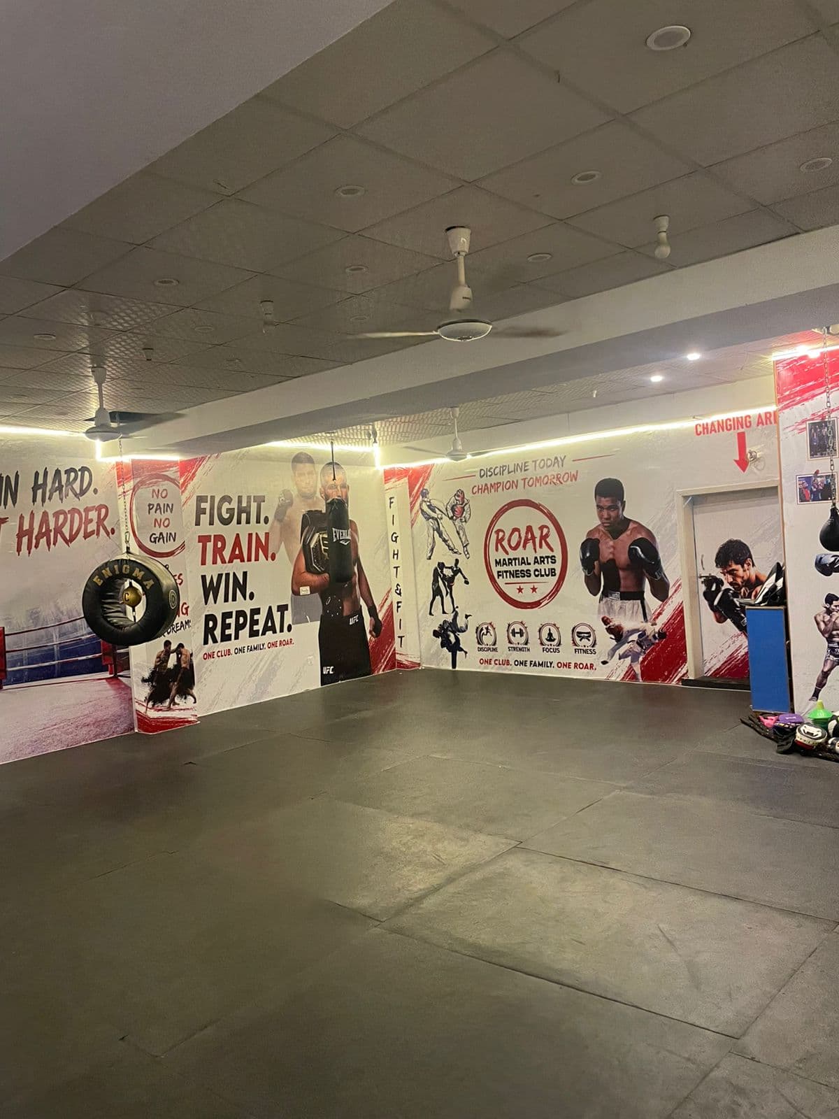 Roar training floor & branding